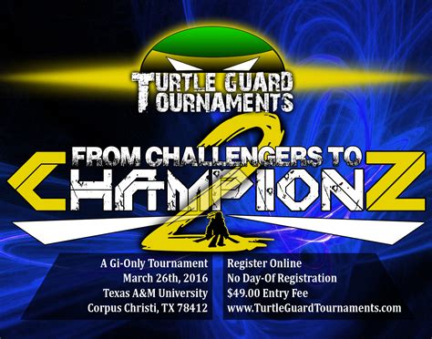 turtle guard tournaments|We have 8 full divisions!! But .